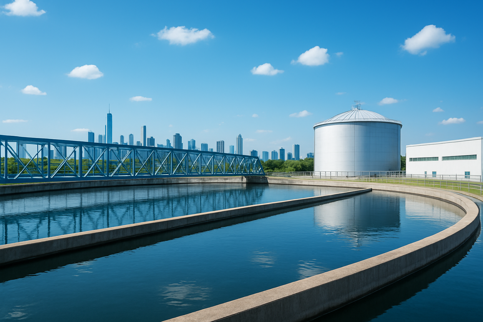 Smart water infrastructure background